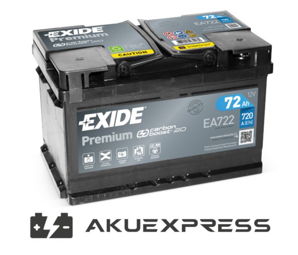 Akumulator Exide EA722 72Ah 720A