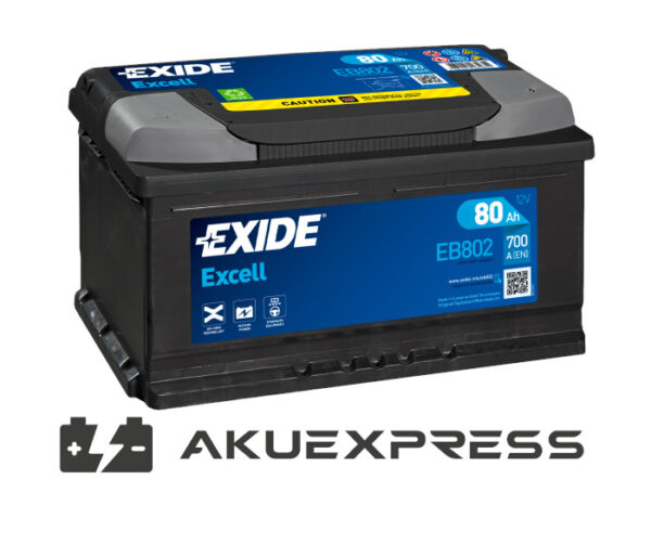 Akumulator Exide EB802 80Ah 700A