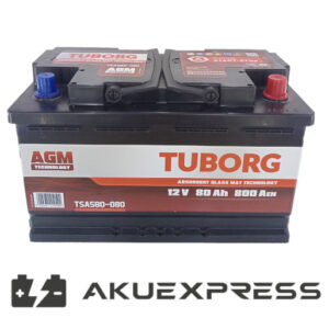 Akumulator Tuborg TSA580-080 80Ah AGM START-STOP