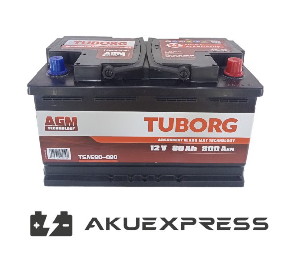 Akumulator Tuborg TSA580-080 80Ah AGM START-STOP